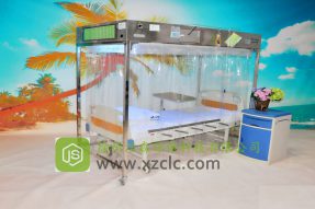 单人无菌室-JS-V1型经济不锈钢板款层流床消毒罩